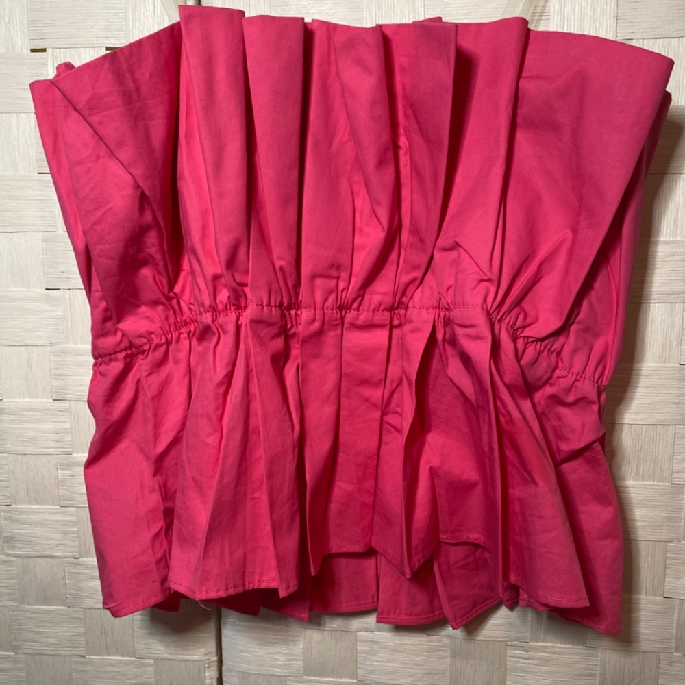 Do+Be Boutique Strapless, Ruffle Statement Top - image 2